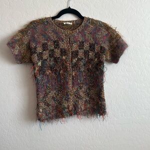 Rare Original Joan Vass Sweater Size XS